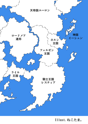 Mapa da região